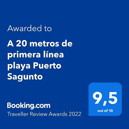 A 20 Metros De Primera Linea Playa Puerto Sagunto Ascensor Wifi Екстериор снимка